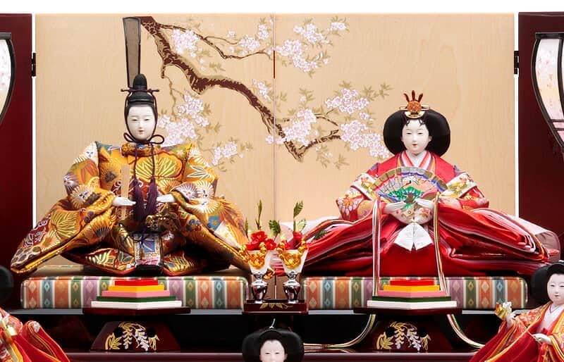 Amazon | 雛人形 久月 ひな人形 三段飾り 五人飾り 銘木シリーズ 栃